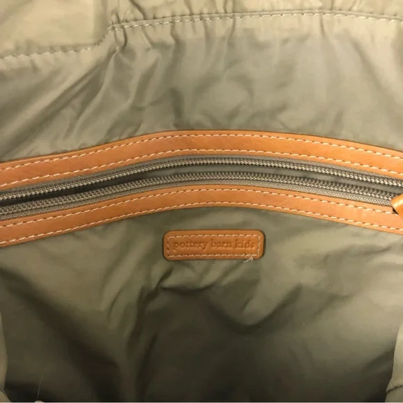Pottery Barn Kids Black and Tan Striped Bag - Picture 10 of 12